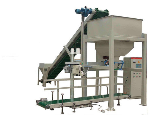 PLC Control FIBC 2T เครื่องบรรจุถุงจัมโบ้วัสดุเกล็ดบรรจุเม็ด