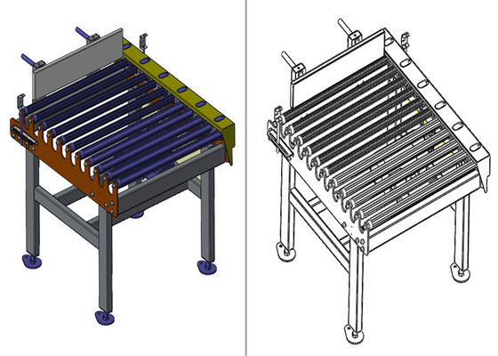 Additives Industry Bag Grabbing 2.2kw Palletizing Conveyor