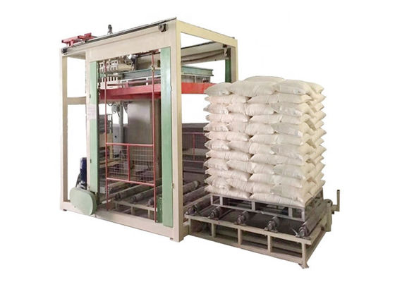 ติดตั้งเครื่อง Palletizer ถุงความเร็วสูง 1,000 ถุง / ชั่วโมงด้วยตนเอง
