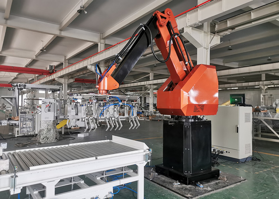 PLC Robotic Palletizing System ใช้ในอุตสาหกรรมเครื่องดื่ม