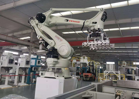 Kawasaki Robotic Arm Palletizer ในการผลิตปุ๋ย