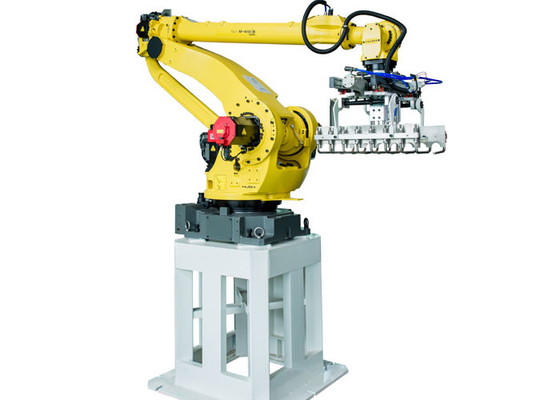 ซองเอกสาร 4 แกน FANUC หุ่นยนต์จัดเรียงพาเลทที่ใช้ในโรงงาน