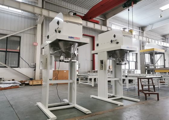 เครื่องบรรจุป๊อปคอร์นอัตโนมัติ Saimo วัสดุเหล็กกล้าคาร์บอนในอุตสาหกรรมอาหารสัตว์