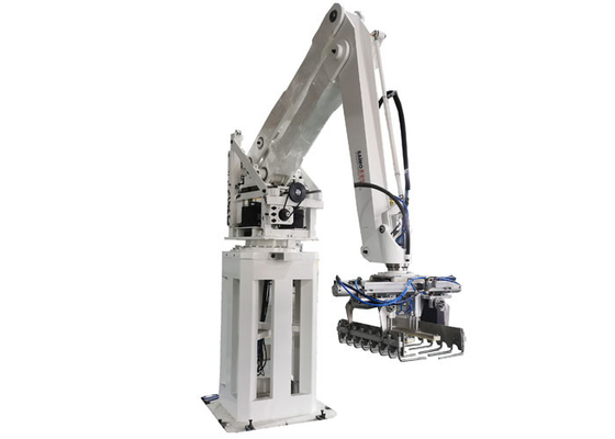 Servo Amplifier 210kgs Bag Robot Palletizer Machine ในโรงงานข้าว