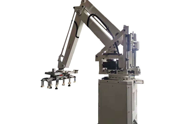 การบรรจุกล่องน้ำมันมะกอกและการจัดวางบนพาเลท Robot Arm Line Friendly