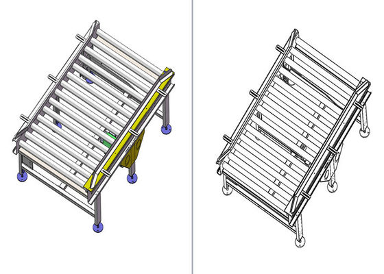 Heavy Duty 1.5KW 150kg Palletizing Conveyor ในอุตสาหกรรมน้ำตาล