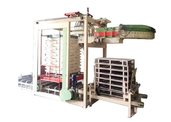 1300mm 800bags / hour ระดับต่ำ Palletizer ในโรงงานบรรจุถุง