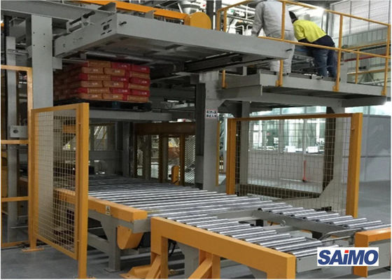 หน้าจอสัมผัส 25KW 1200bags / H Bag Palletizer Machine