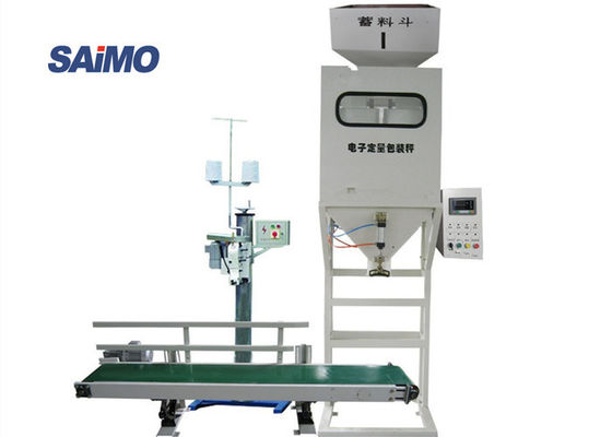 เครื่องบรรจุถุงหนัก 10 กก. 30 กก. 50 กก. จักรเย็บผ้าในอุตสาหกรรมการเกษตร 5 Kw